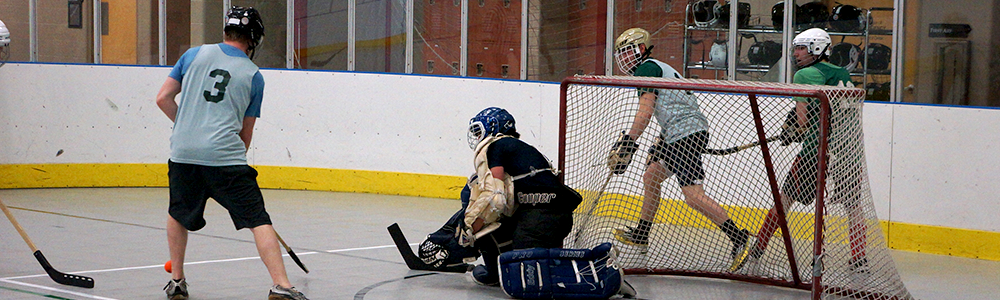 Notre Dame Recsports Intramural Sports Floor Hockey Official Spring 2016 Goalie Featured Image