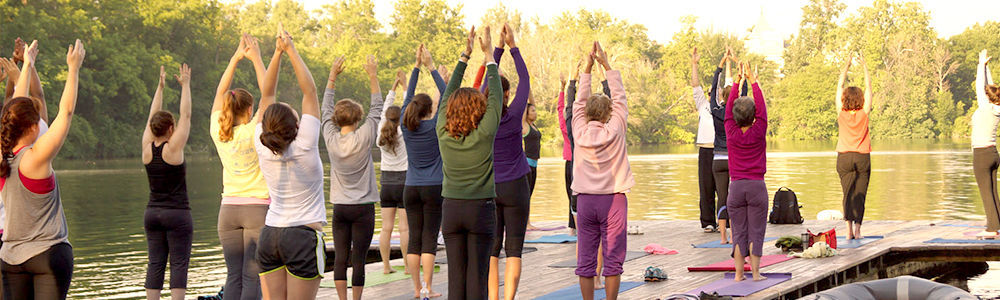 Notre Dame Recsports Yoga On The Dock Earth Day 2016 Featured Image