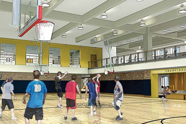 Smith Center For Recreational Sports Gymnasium Rendering Featured Image