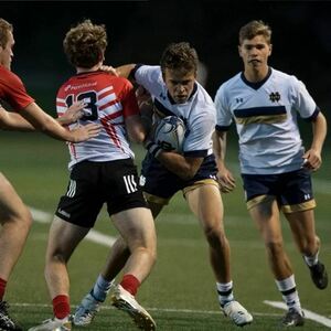 Rugby match action photo