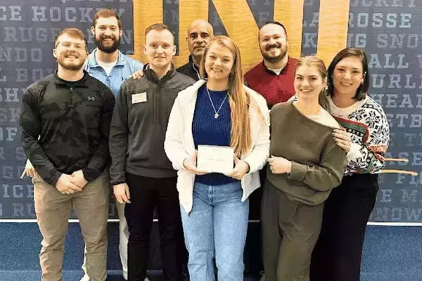 recsports most oustanding employee of the month for november grace with professional staff